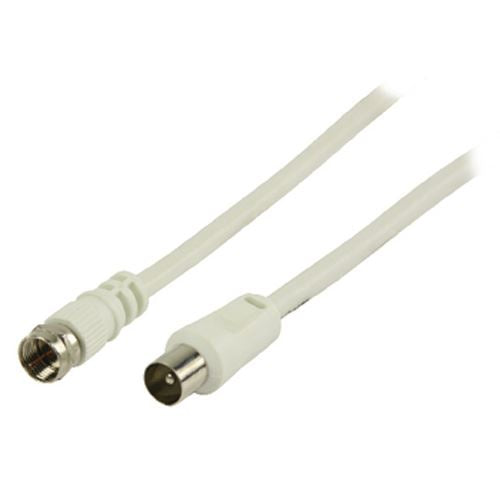 (Disc) Glaxio Antenna cable F male to coax male 1m white VLSP41800W10 LL IG1.LL.100 Stocked GETR