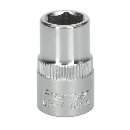 Sealey WallDrive Socket 10mm 3/8"Sq Drive S3810