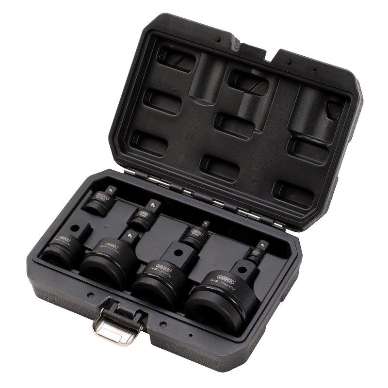 Draper Expert 8 Piece Combination Drive Impact Socket Adaptor Set in Case 83271