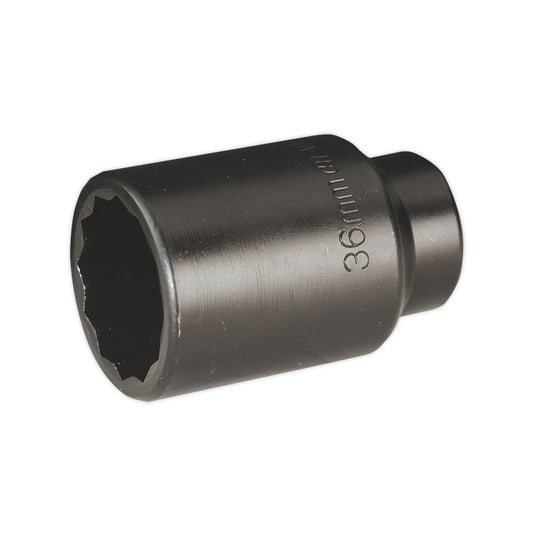 Sealey Impact Socket 36mm Bi-Hex Deep 1/2"Sq Drive SX006