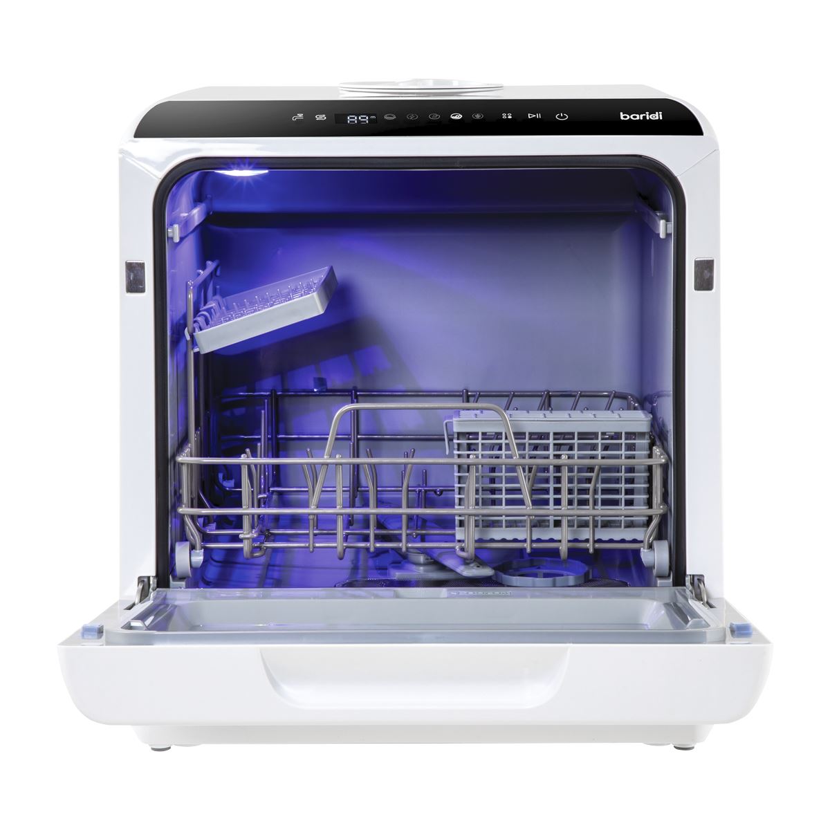 Sealey Baridi 2-4 Place Settings Mini Portable Tabletop Dishwasher, 5 Wash Functions DH224