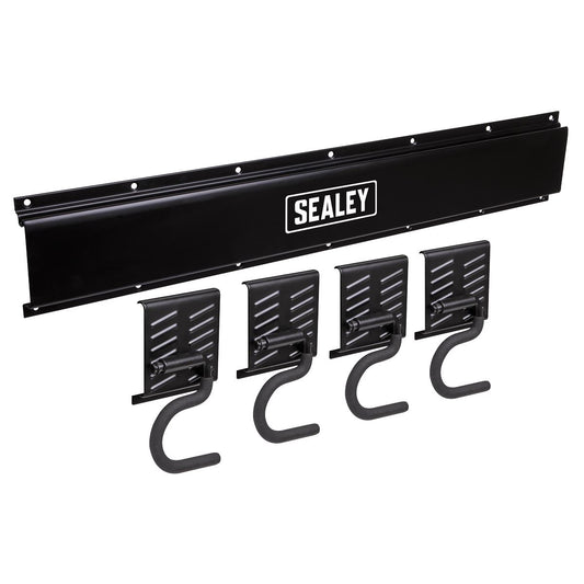 Sealey Wall Mounting 4 Hook Storage Rail APHKIT5