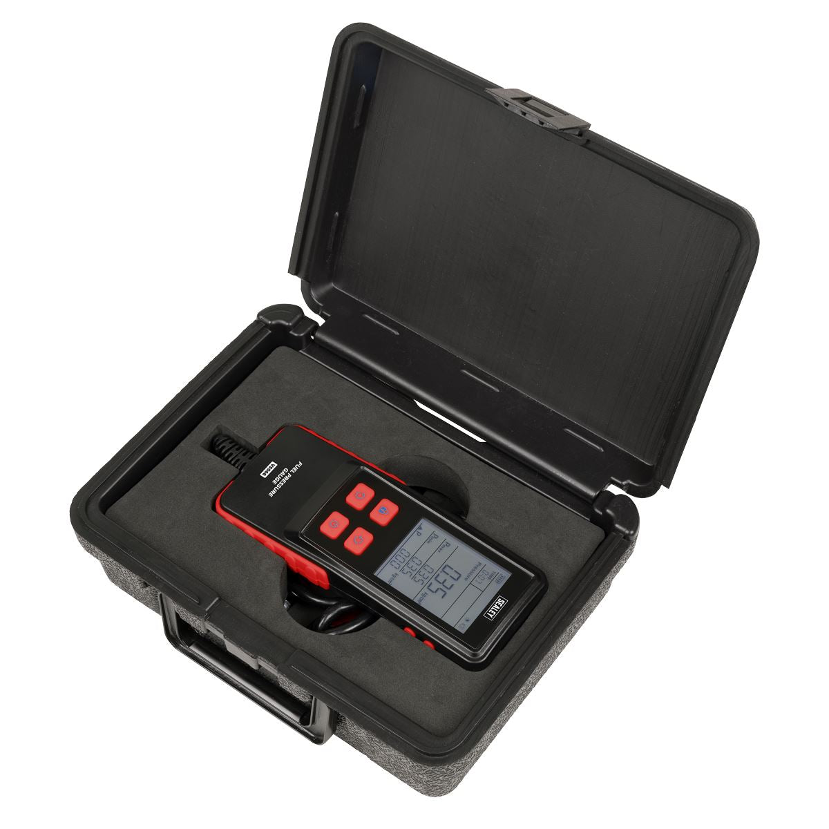 Sealey Digital Fuel Injection Pressure Tester Test Kit for GDI Fuel Circuits 6pc VS566