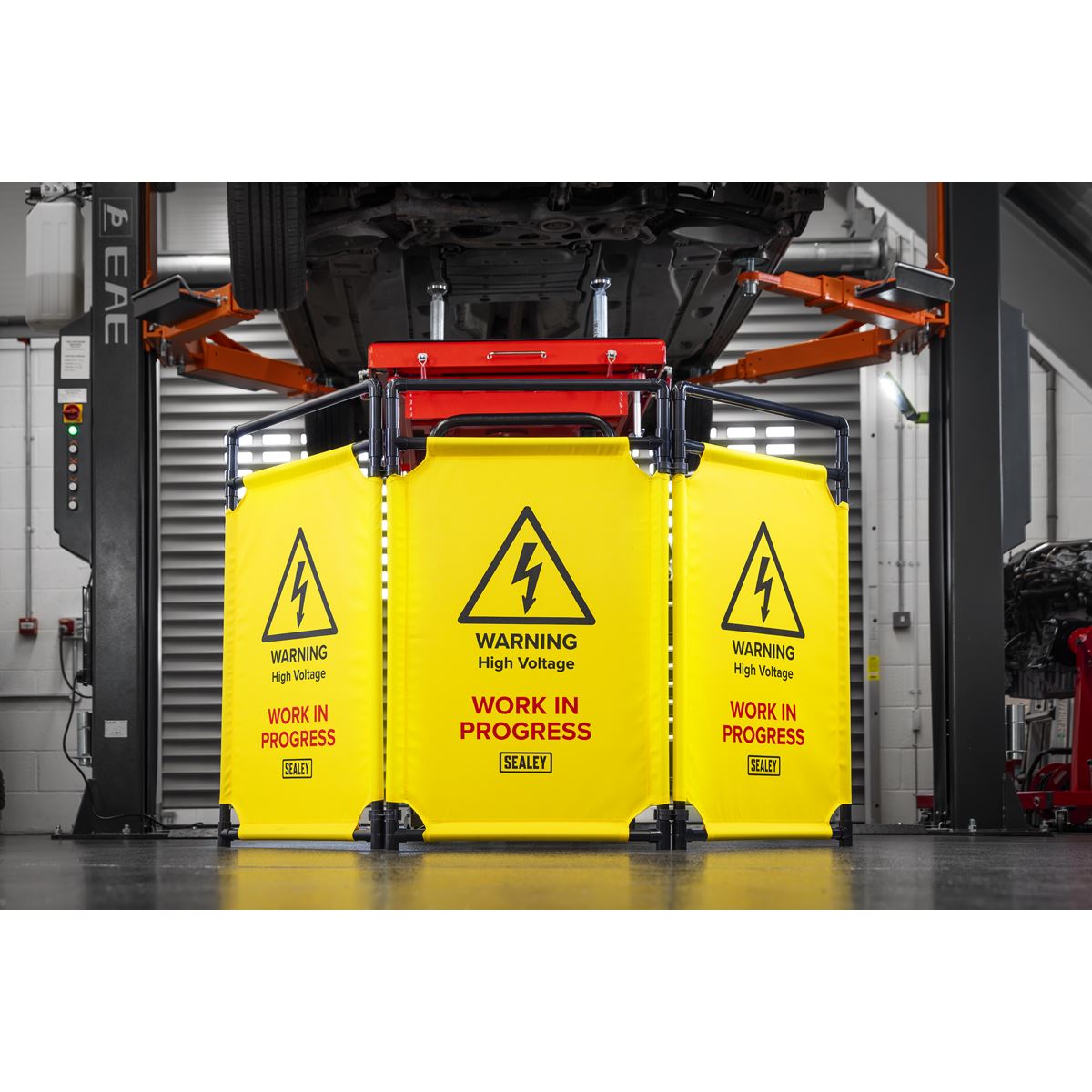 Sealey Folding Safety Barrier for Hybrid/Electric Vehicles EV20
