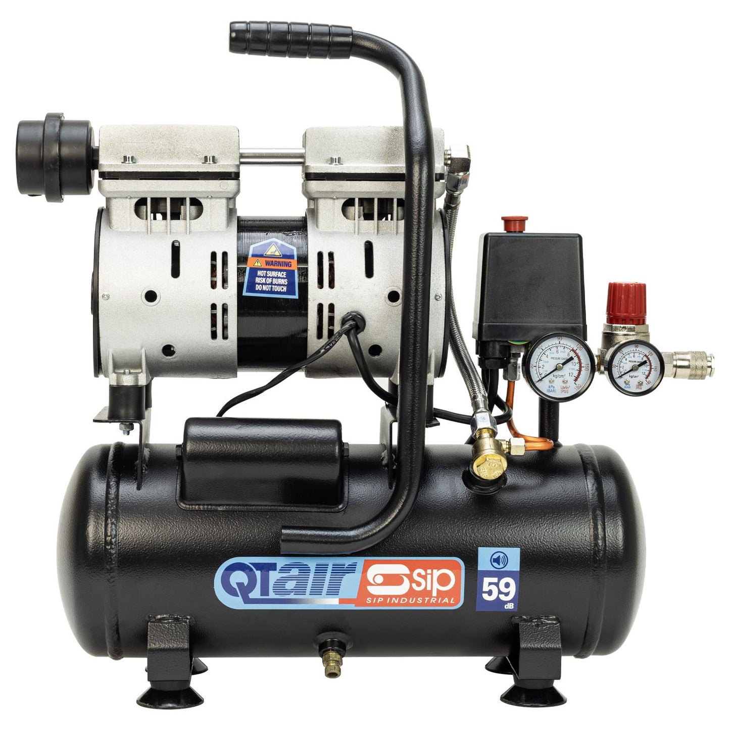 SIP Industrial QT 6ltr Low Noise Direct Drive Compressor