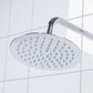 Baridi Thermostatic Shower Mixer Set, 20cm Round Head, Adjustable Rail - Chrome DH314