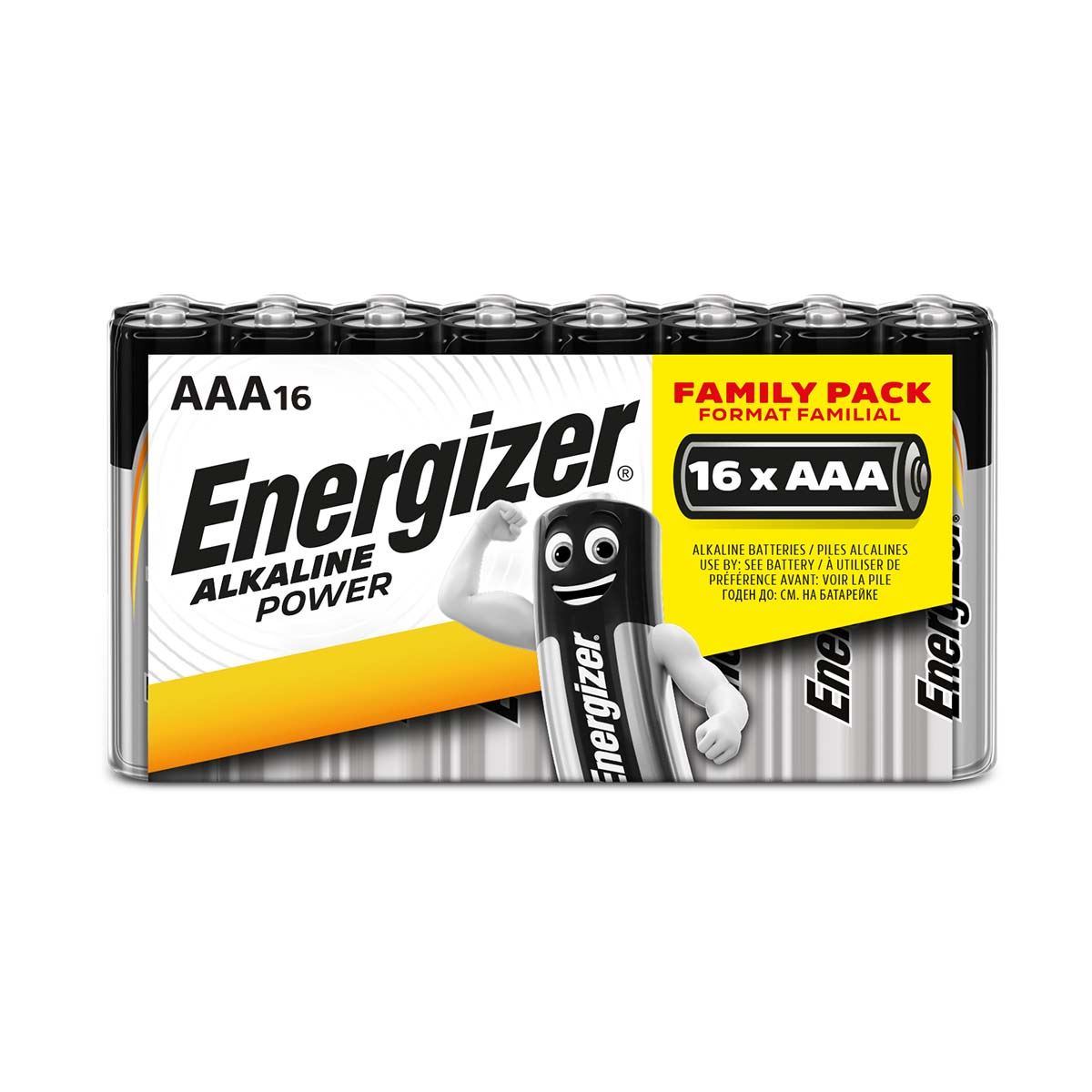 Energizer Alkaline Battery AAA 1.5 V 16-shrink pack