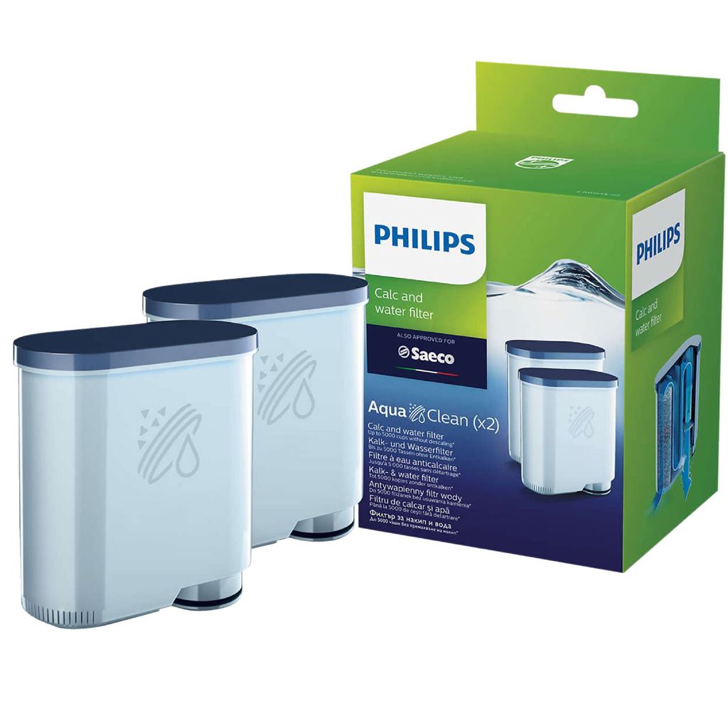 Genuine Philips 2x Water Filter Cartridge Saeco Espresso Machine CA6903/22