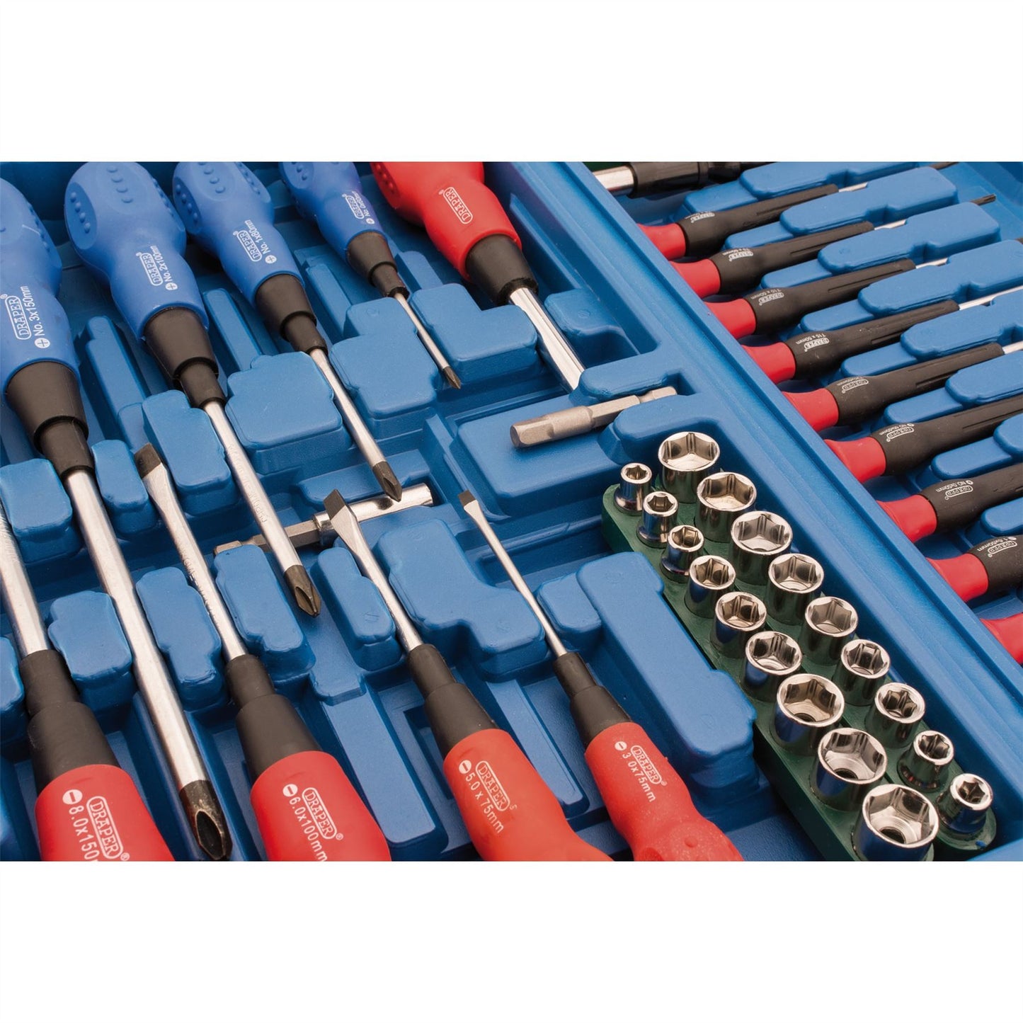 Draper Screwdriver Set 70 Piece Socket Bit Tool Kit Set Precision Mechanics SS70 - 40850