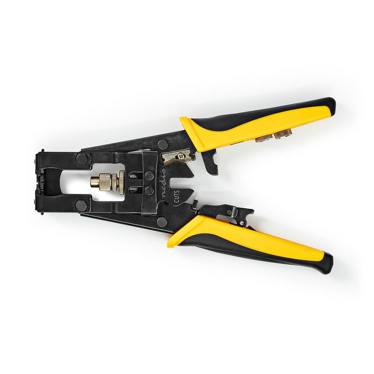 Nedis Compression Tool BNC RCA and F-connectors RG58 RG59 RG6 Softgrip Hardened - CSGG49540YE