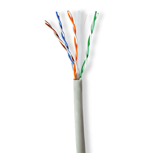 Nedis Network Cable Roll CAT6 Stranded U/UTP CCA 305m Indoor Round PVC Pull Box