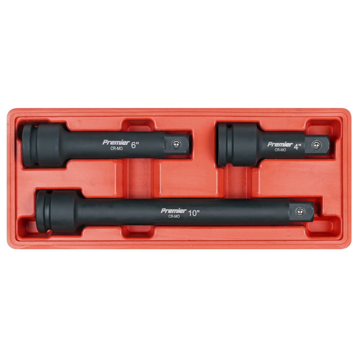 Sealey Premier Impact Extension Bar Set 3/4"Sq Drive 3pc AK5515