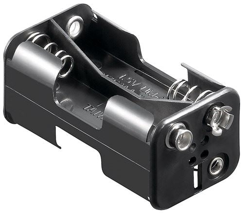 Goobay 4x AA (Mignon) battery holder black Push on (11465)