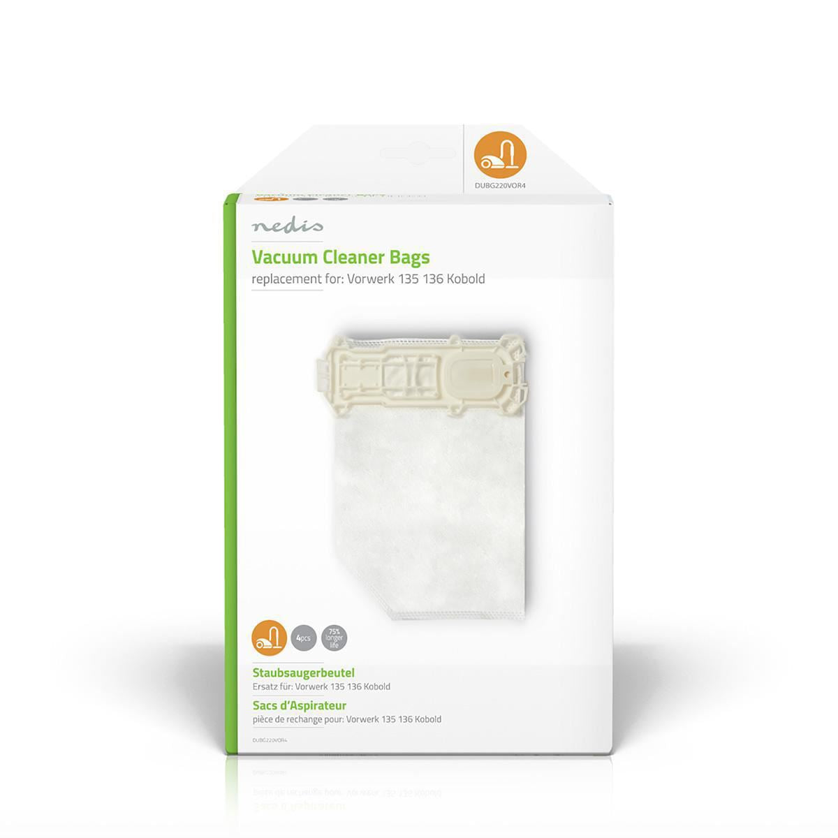 Nedis Vacuum Cleaner Bag Vorwerk 135 136 Kobold DUBG220VOR4