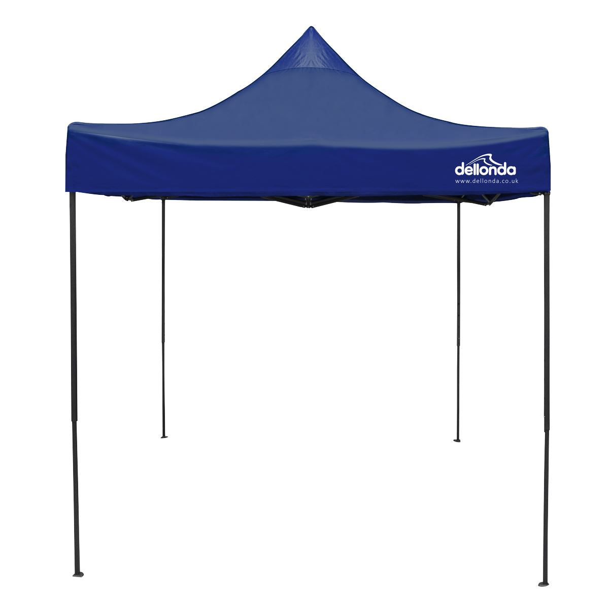 Sealey Dellonda Premium 2x2m Pop-Up Gazebo, Heavy Duty, PVC Coated, Water Resistant Fabric, Supplied with Carry Bag, Rope, Stakes & Weight Bags - Blue Canopy DG127