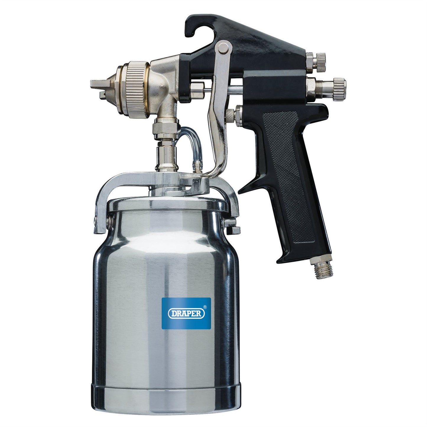Draper 1 Litre Suction Feed Air Paint Spray / Spraying / Applying Gun - 21526