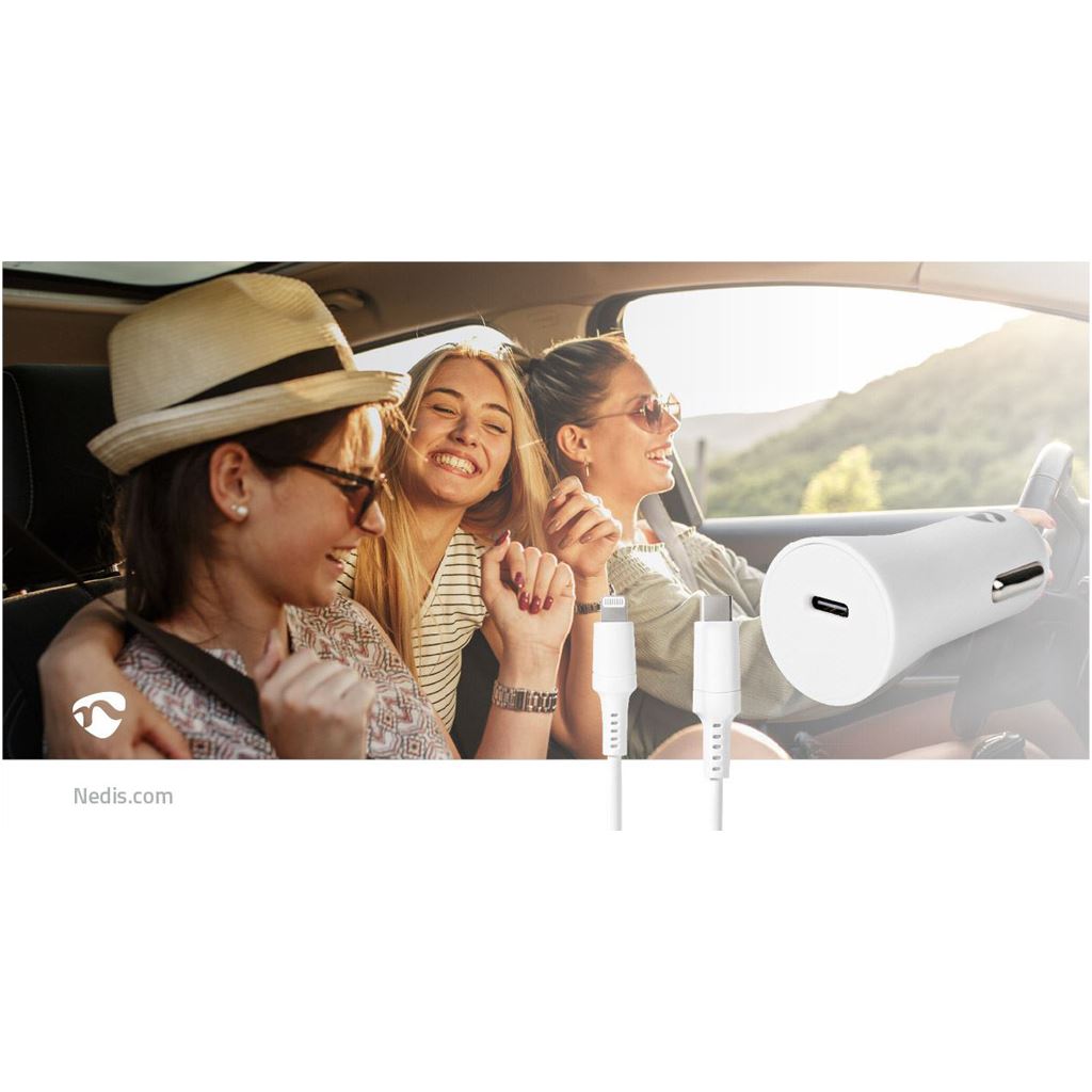 Car Charger 1,67 A 2,22 A  3,0 ANumber of outputs: 1Port type: USB-C Lightning - CCPDL20W111WT