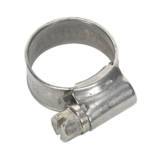 Sealey Hose Clip Stainless Steel 13-19mm Pack of 10 SHCSSM00