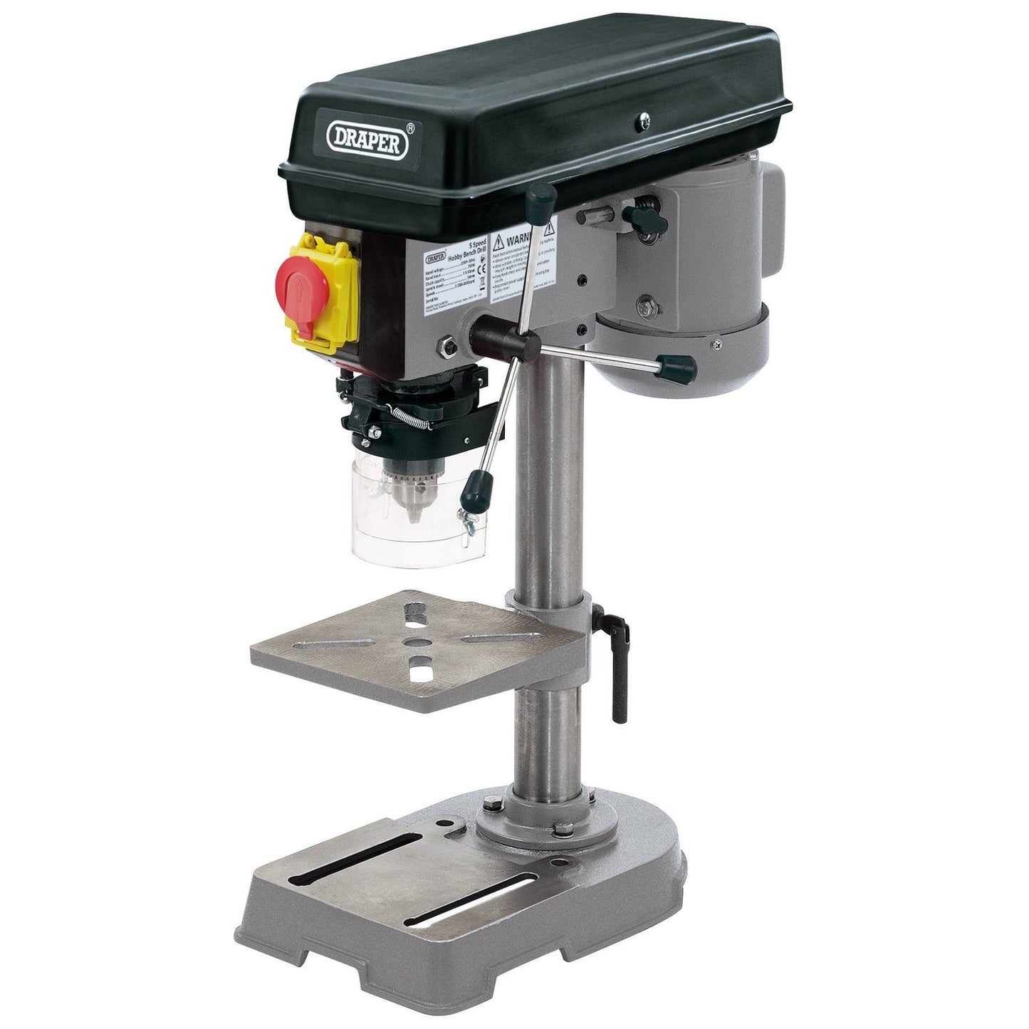 Draper 5 Speed 13mm Chuck Bench Table Top Pillar Drill/Drilling Press,240v - 38255