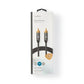 Nedis Digital Audio Cable RCA Male to RCA Male Gun Metal Grey Braided - CATB24170GY10