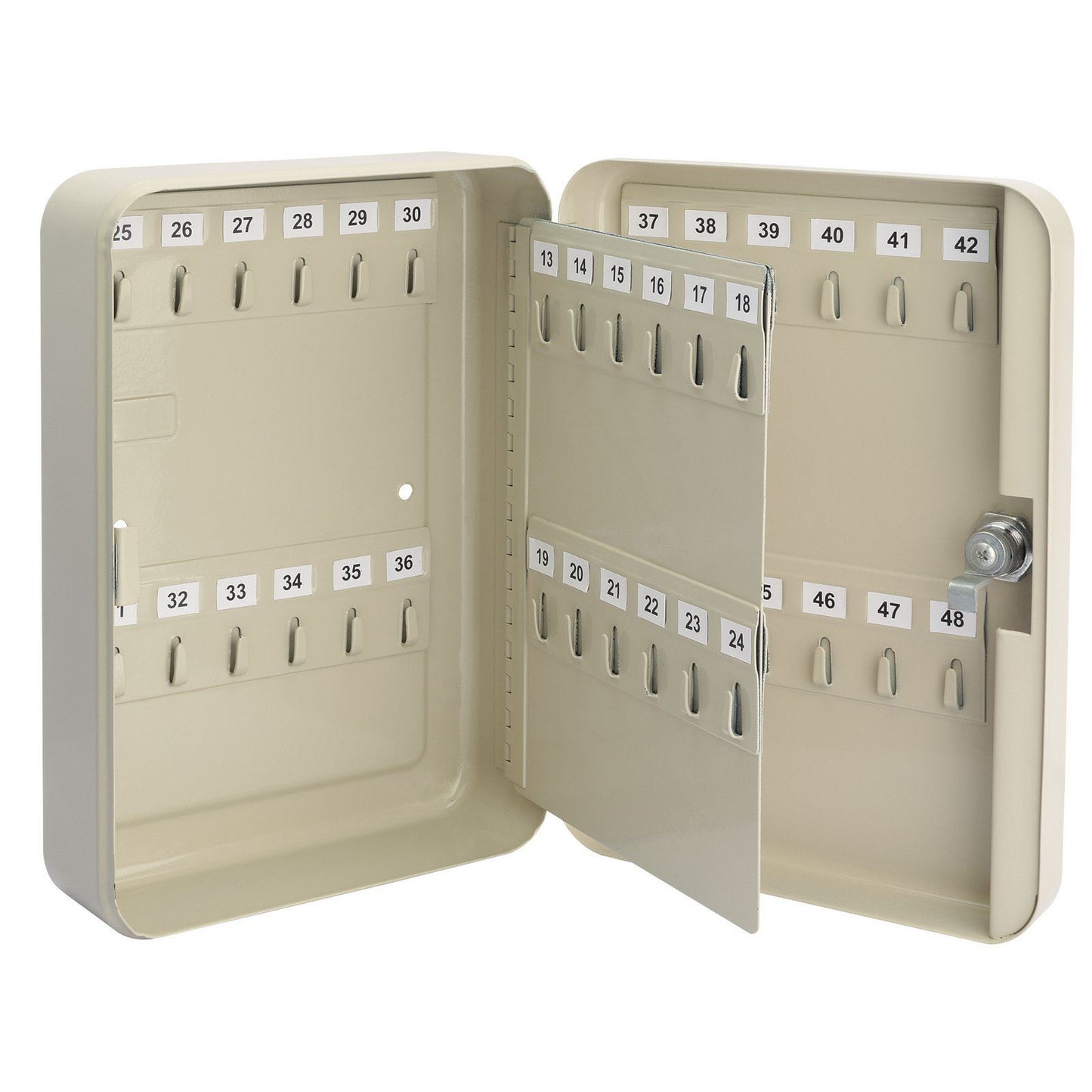 Draper 48 Hook Key Cabinet - 250 x 180 x 80mm - 38210