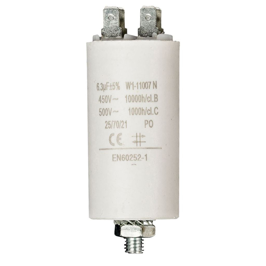 Fixapart 2x Capacitor 6.3uf / 450 v + earth - W1-11007N