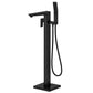 Baridi Freestanding Bath Mixer Tap with Shower - Matt Black DH401