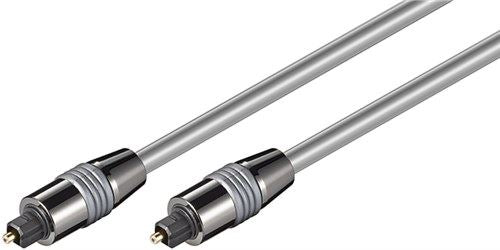 Goobay Fibre optical cable silver 5m TOSLINK male to TOSLINK male ø 6.0mm 5m