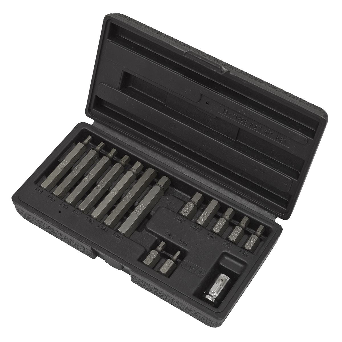 Sealey Hex Bit & Holder Set 15pc - Metric S0533