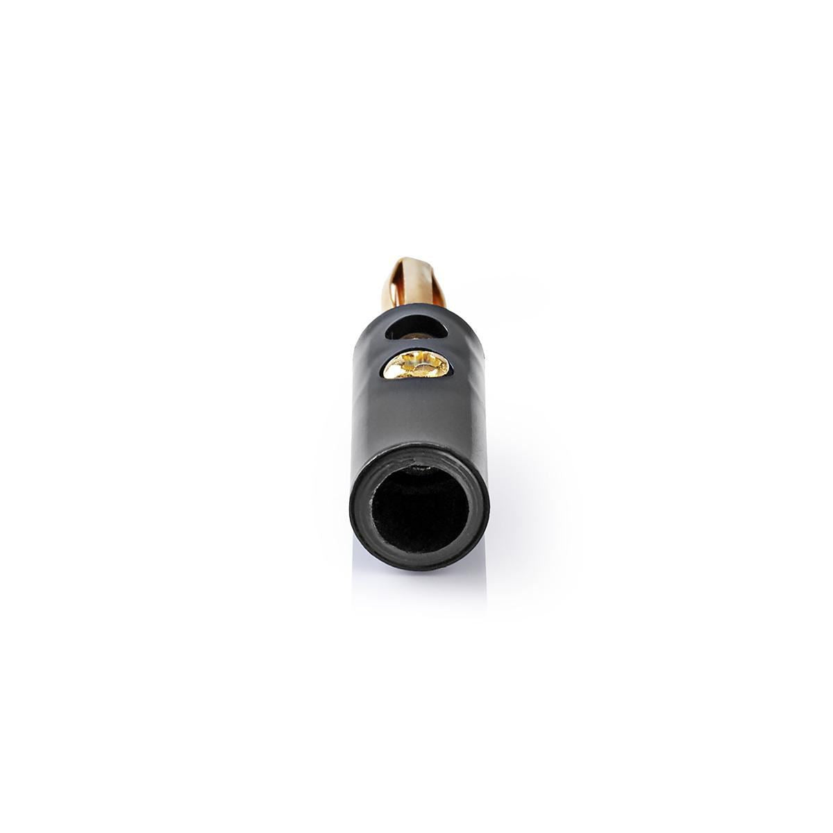 Nedis Banana Connector Banana Male Gold Plated 25 pieces Black CAVC26900BKG