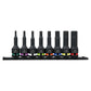 Sealey Hex Impact Socket Bit Set 8pc 1/2"Sq Drive AK56001