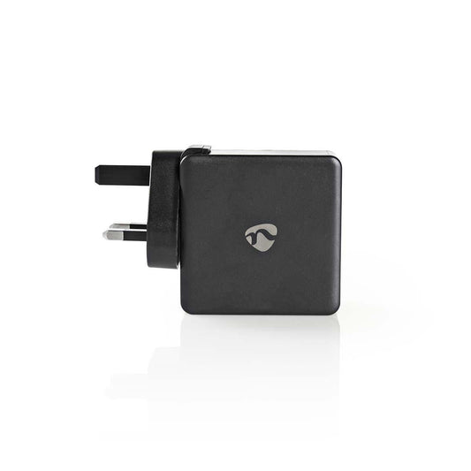 Nedis Wall Charger 3.0A USB (QC)/USB-C Power Delivery 30W Black WCPD30W110BKUK