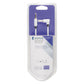 Konig Stereo audio cable 3.5mm male to male angled 0.50m white