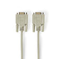 Nedis Null Modem Cable D-Sub 9-pin Female to D-Sub 9-pin Female 3m Ivory