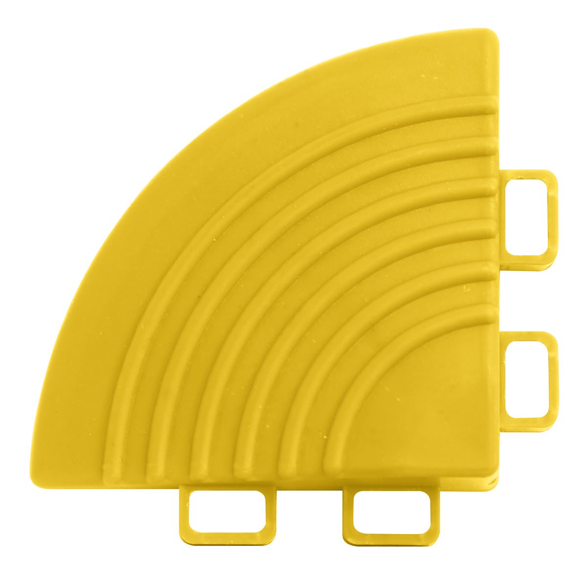 Sealey Polypropylene Floor Tile Corner Yellow 60 x 60mm-Pack of 4 FT3CY
