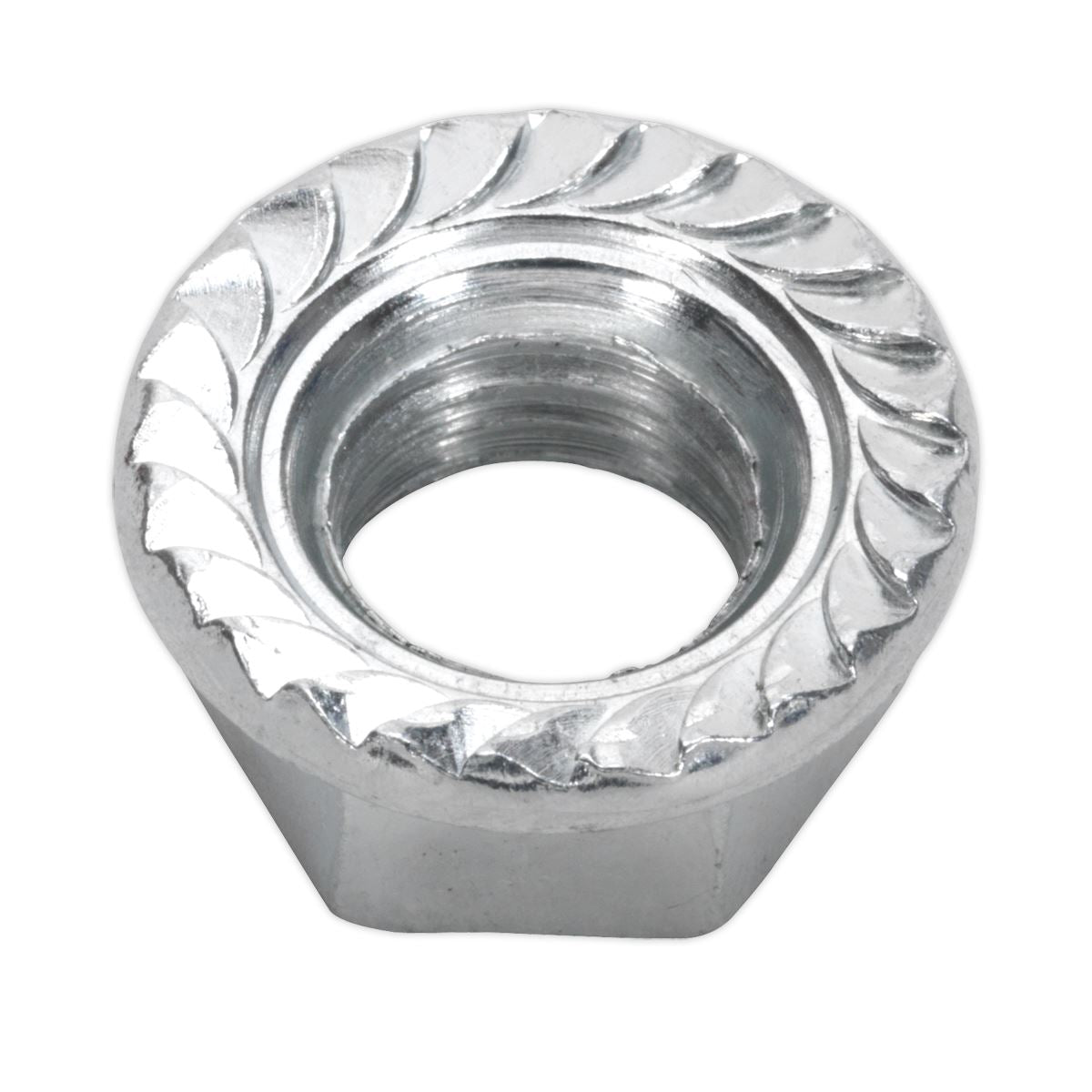 Sealey Flange Nut Serrated M10 Zinc Pack of 100 FN10