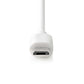 Nedis Car Charger 2.4A Fixed cable Micro USB White CCHAM240AWT