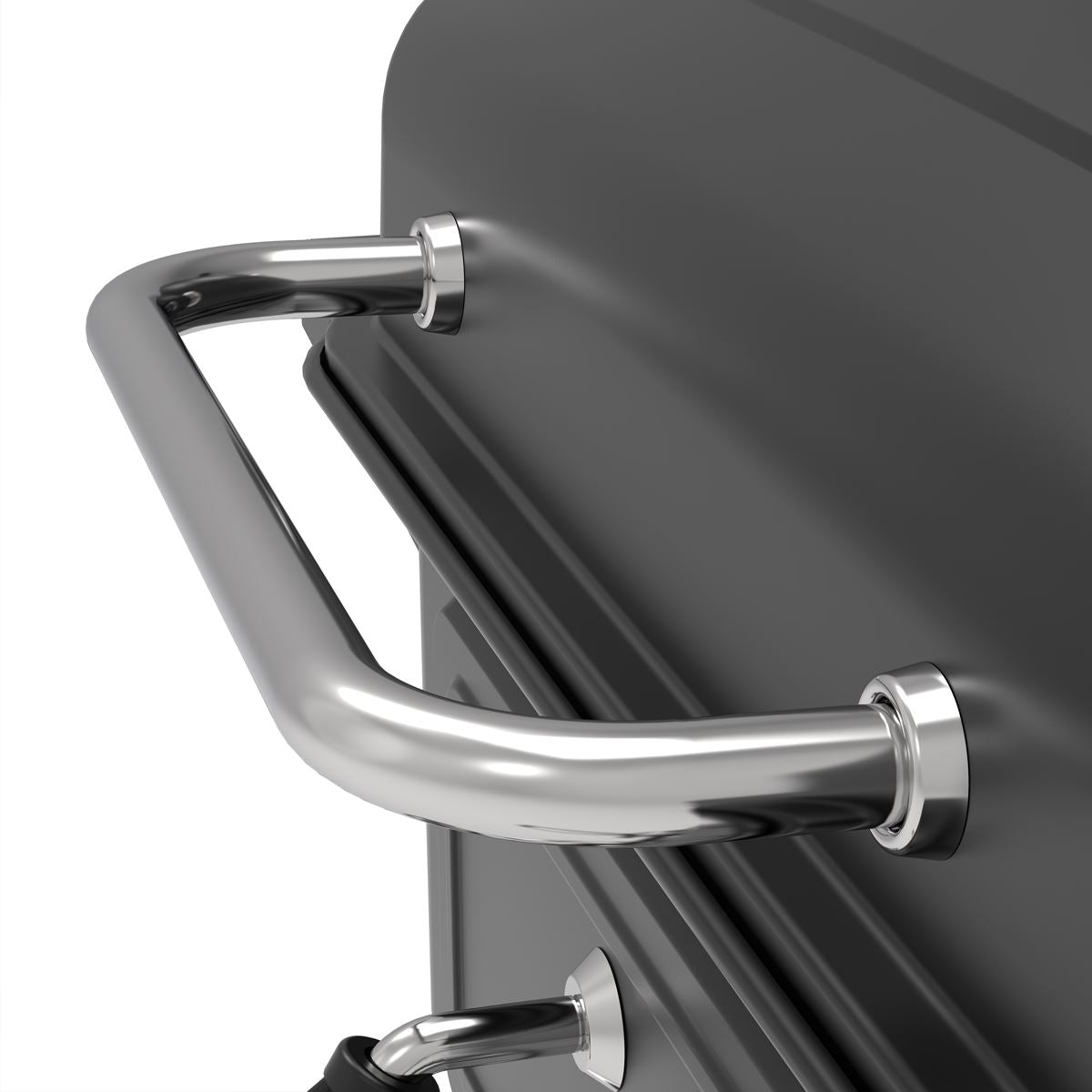 Dellonda Charcoal Grill BBQ Smoker and Trolley with 2 Side Shelves - Black DG283