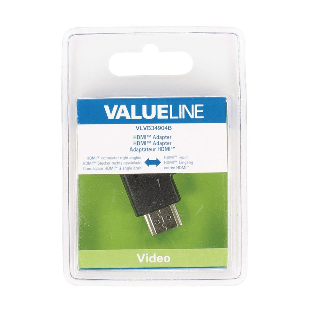 Glaxio HDMI adapter HDMI connector right angled to HDMI input black
