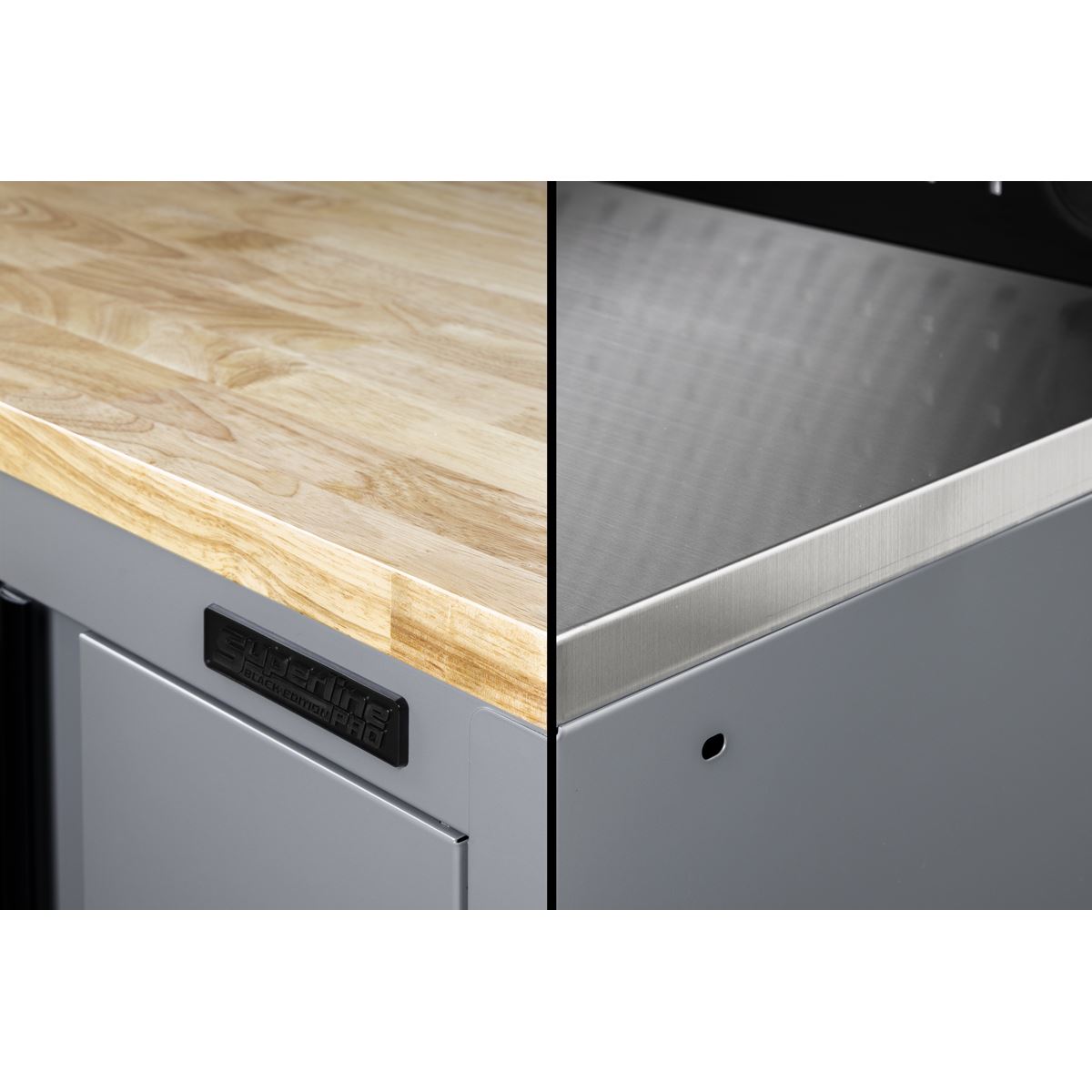 Sealey Superline Black Edition Storage System with Stainless Worktop 2.64m
