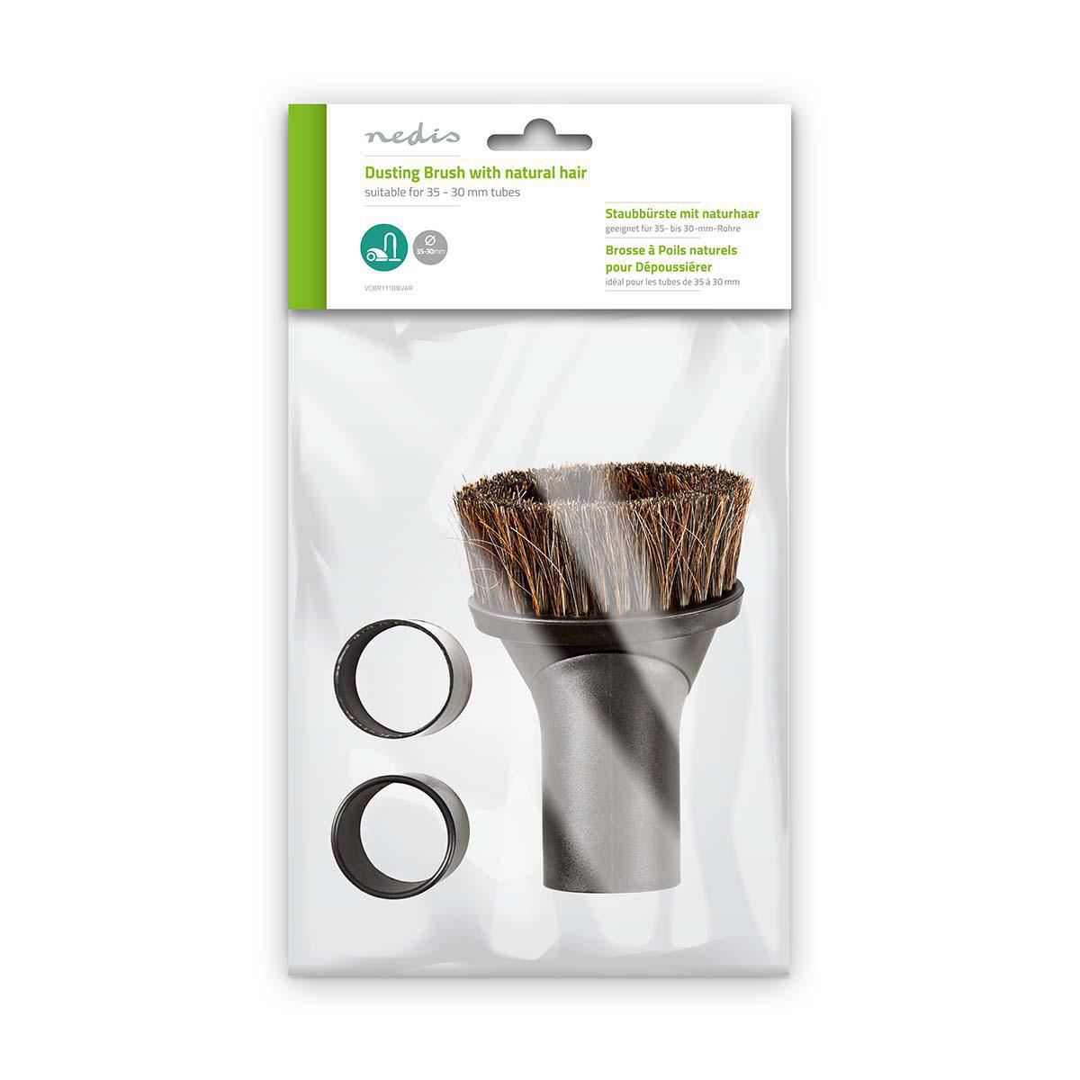 Nedis Dusting Brush Natural Hair 35/32/30mm VCBR111DBVAR
