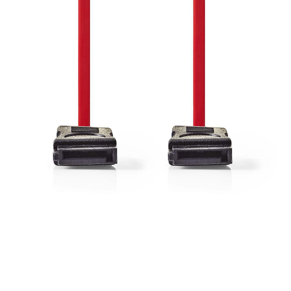 Nedis SATA 3Gb/s data cable SATA 7-pin Female to SATA 7-pin Female 0.5m Red - CCGP73100RD05