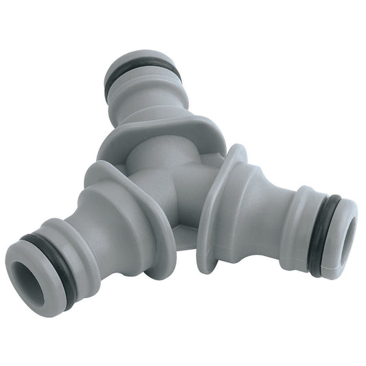 Draper 3-Way Hose Connector - 25913 3Way Tap Connectors Twin Pack 25906 34 Bsp