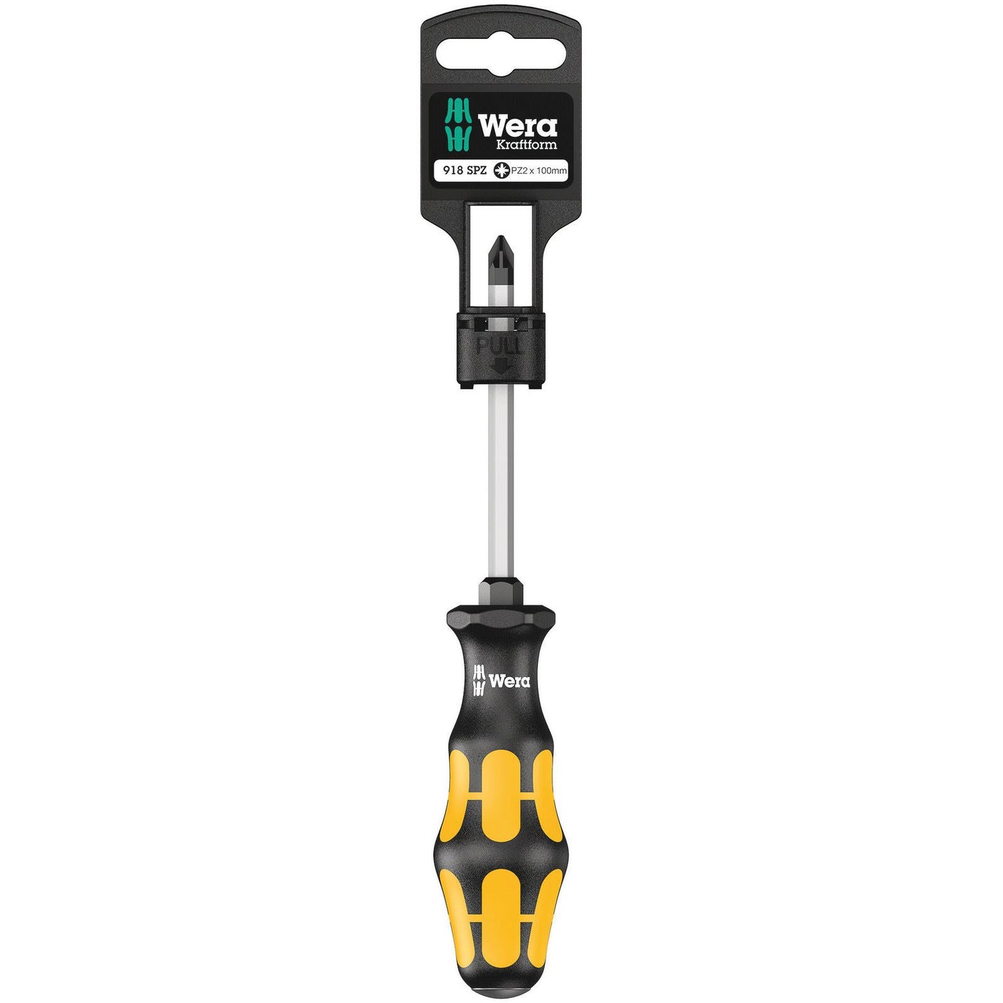 Wera 918SPZ Sb Chisel Screwdriver PZ2/100 K'Form Plus Hangered 100081