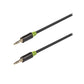 Konig Stereo audio cable 3.5mm male to male 1m grey - CABW22000AT10