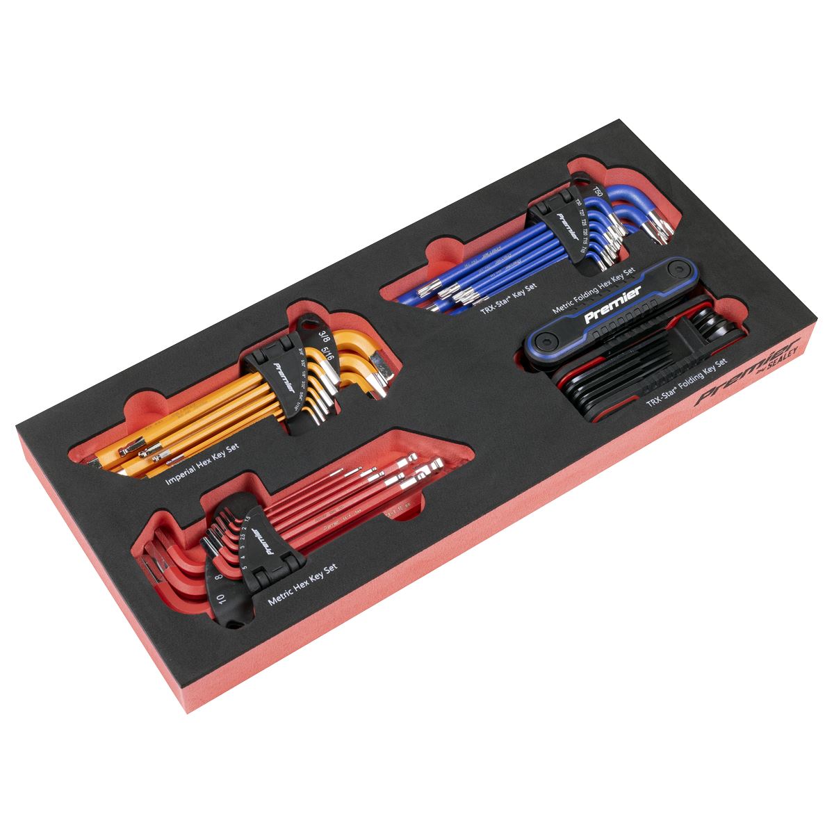 Sealey Premier Master Key Set with Tool Tray 43pc TBT62