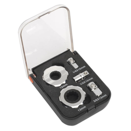 Sealey Palm Ratchet Set 5pc 1/4" & 3/8"Sq Drive AK6959