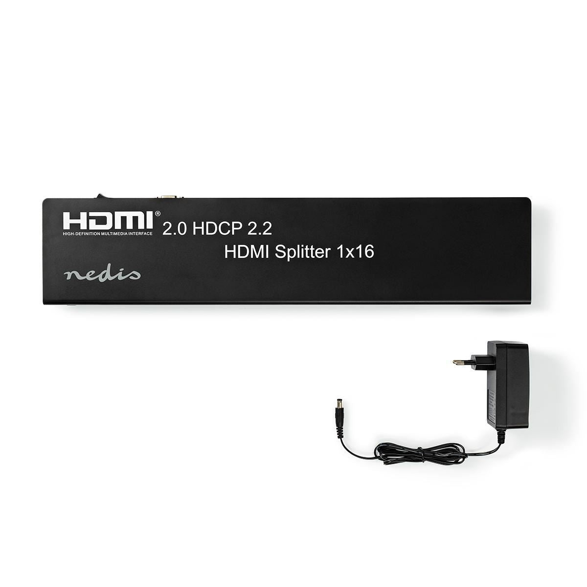 Nedis HDMI Splitter 1-Port to HDMI Input 16x HDMI Output 4K2K@60FPS/HDCP2.2 - VSPL34716AT