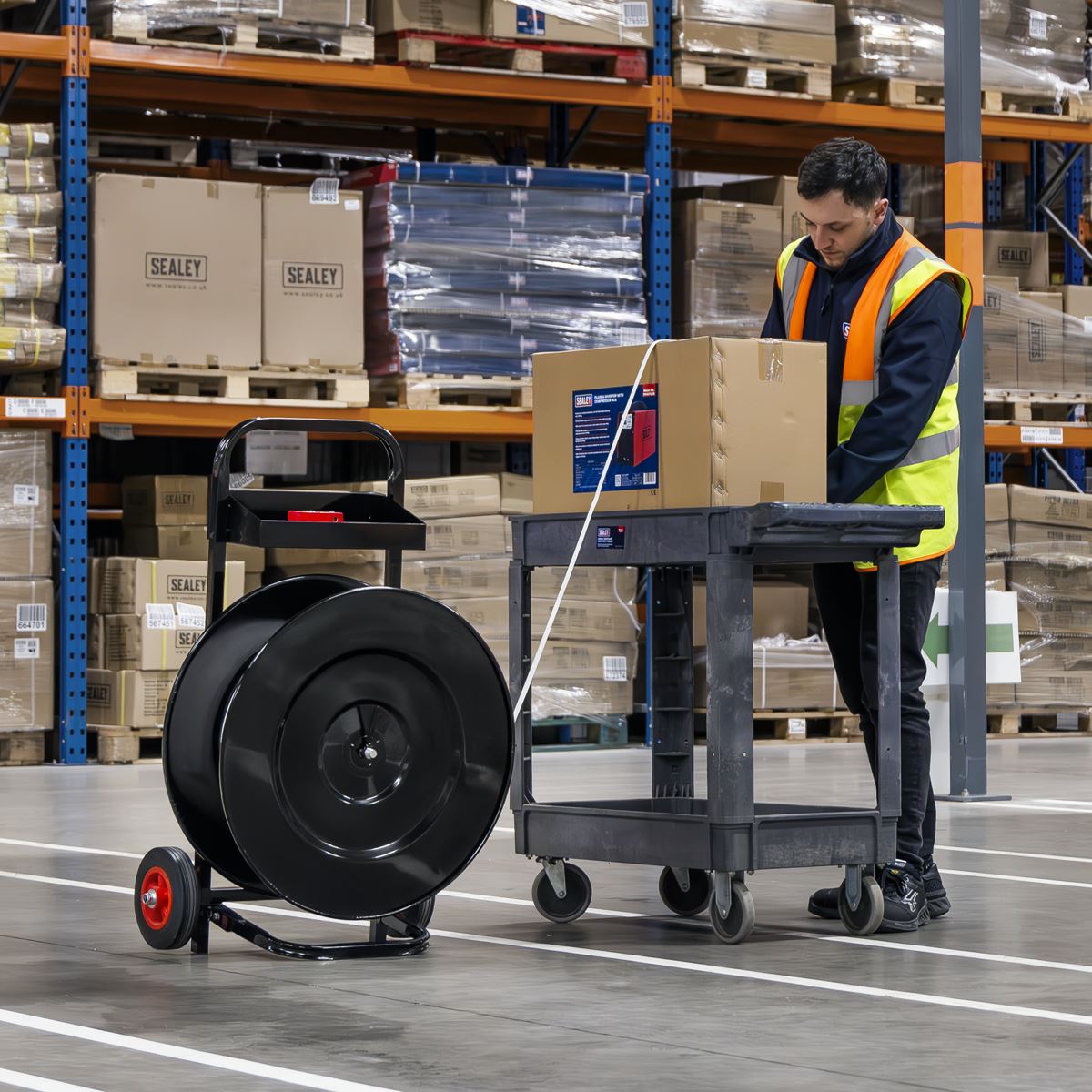Sealey Heavy-Duty Mobile Strapping Dispenser SBT01