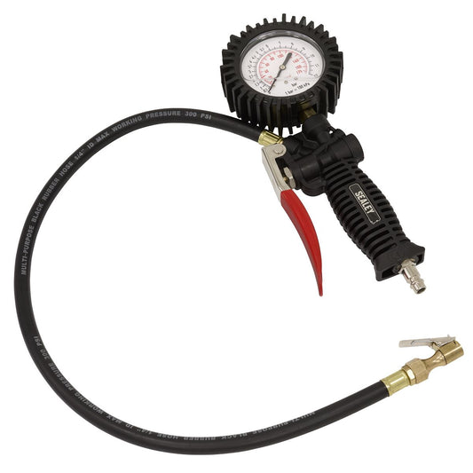 Sealey Tyre Inflator with Clip-On Connector SA9304